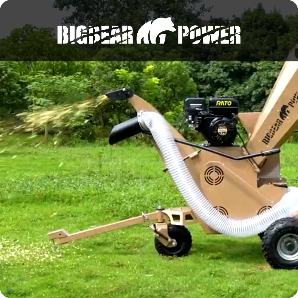 BigBear Power BBC31E Tornadic Wood Chipper 7HP Electric Start 7.6cm Capacity