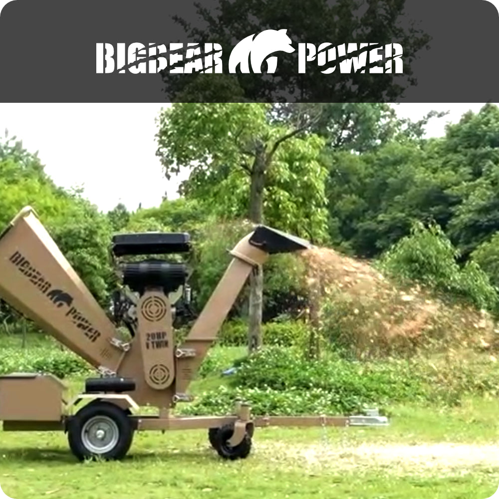 BigBear Power BBC62 Wood Chipper 20HP Electric Start 15.2cm Capacity