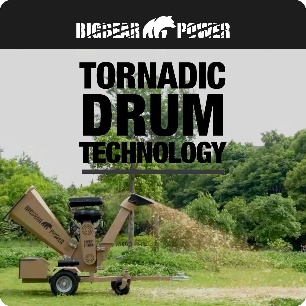 BigBear Power BBC62 Wood Chipper 20HP Electric Start 15.2cm Capacity