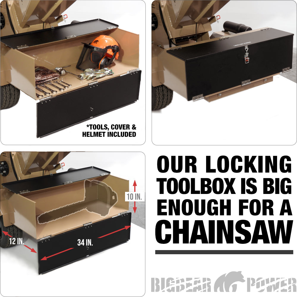 BigBear Power BBC72 Wood Chipper 34HP Electric Start 17.8cm Capacity