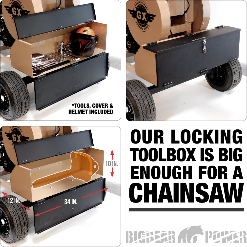 BigBear Power BBC82 Wood Chipper 15HP Electric Start 12.7cm Capacity