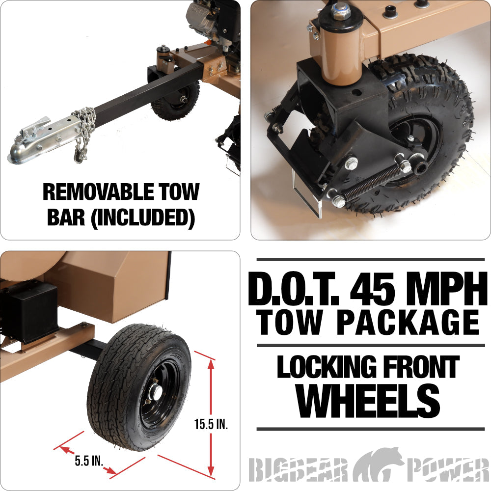 BigBear Power BBC82 Wood Chipper 15HP Electric Start 12.7cm Capacity