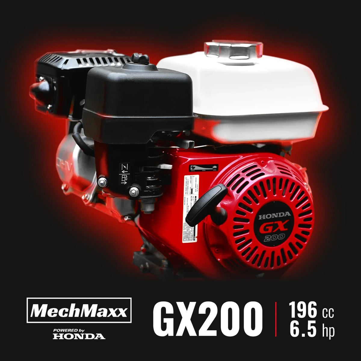 MechMaxx GS650 Wood Chipper Honda GX200 10.2cm Capacity