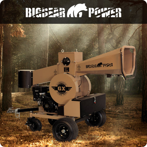 BigBear Power BBC82 Wood Chipper 15HP Electric Start 12.7cm Capacity