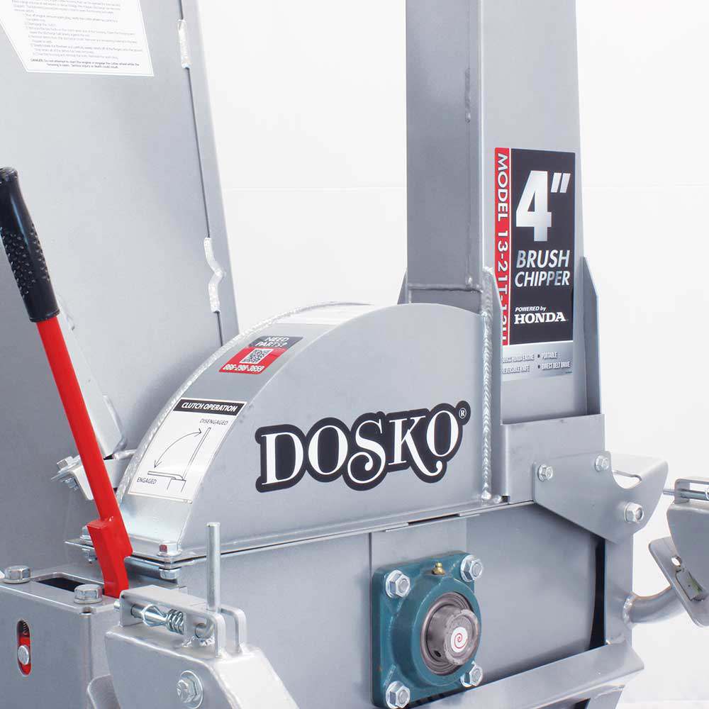 Dosko 13-21T-13H Brush Chipper 13HP 389cc Honda 10.2cm Capacity