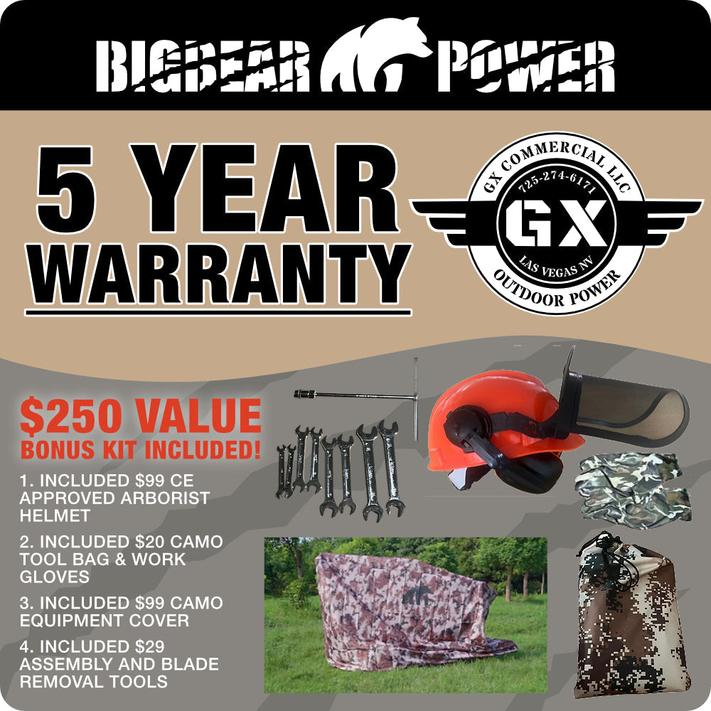 BigBear Power BBC52 Tornadic Wood Chipper 15HP Electric Start 12.7cm Capacity