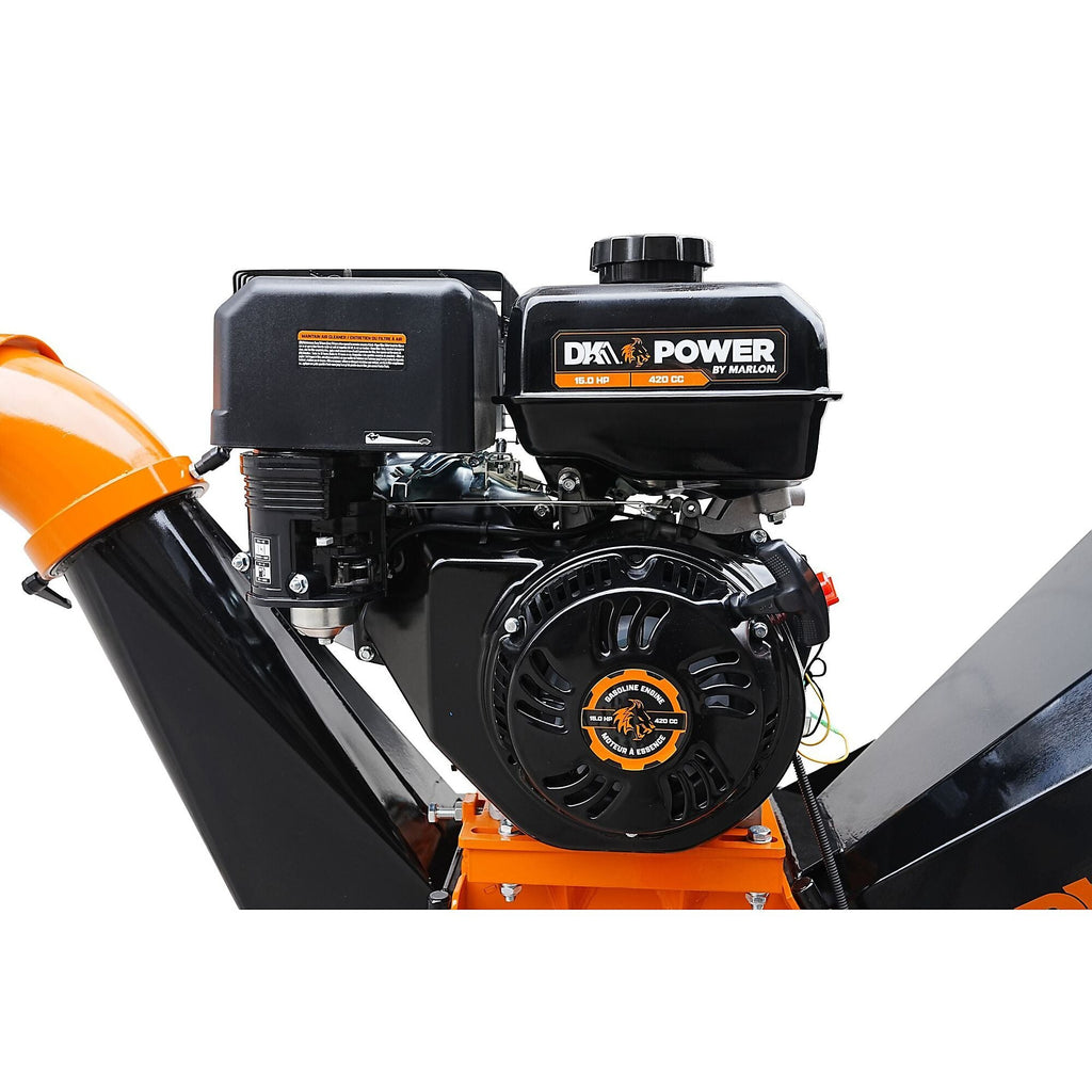 DK2 OPC525-V2 Drum Wood Chipper 15HP 420cc 12.7cm Capacity