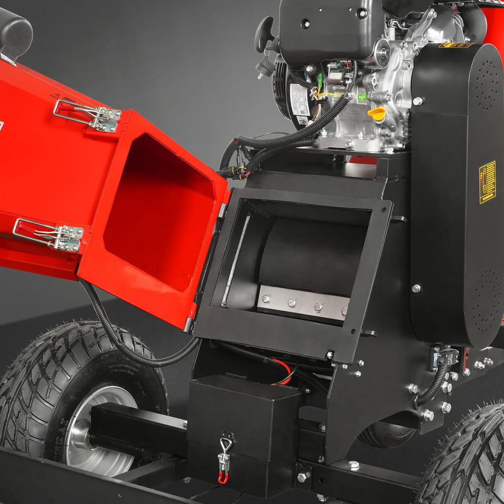 MechMaxx B150 Drum Wood Chipper 15HP 459cc Electric Start 15.2cm Capacity