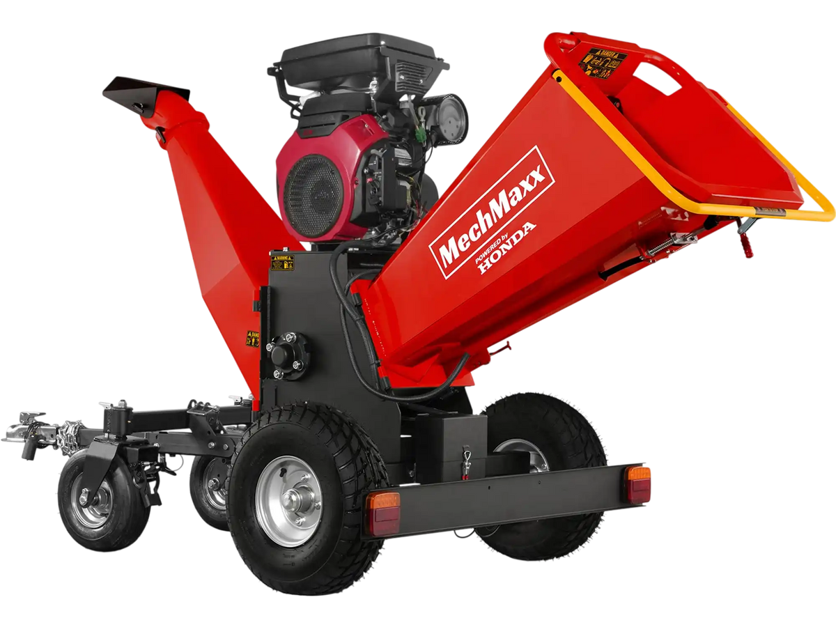 MechMaxx B200 Drum Wood Chipper 22HP 688cc Electric Start 20.3cm Capacity