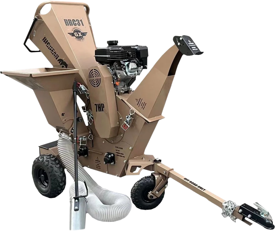 BigBear Power BBC31E Tornadic Wood Chipper 7HP Electric Start 7.6cm Capacity