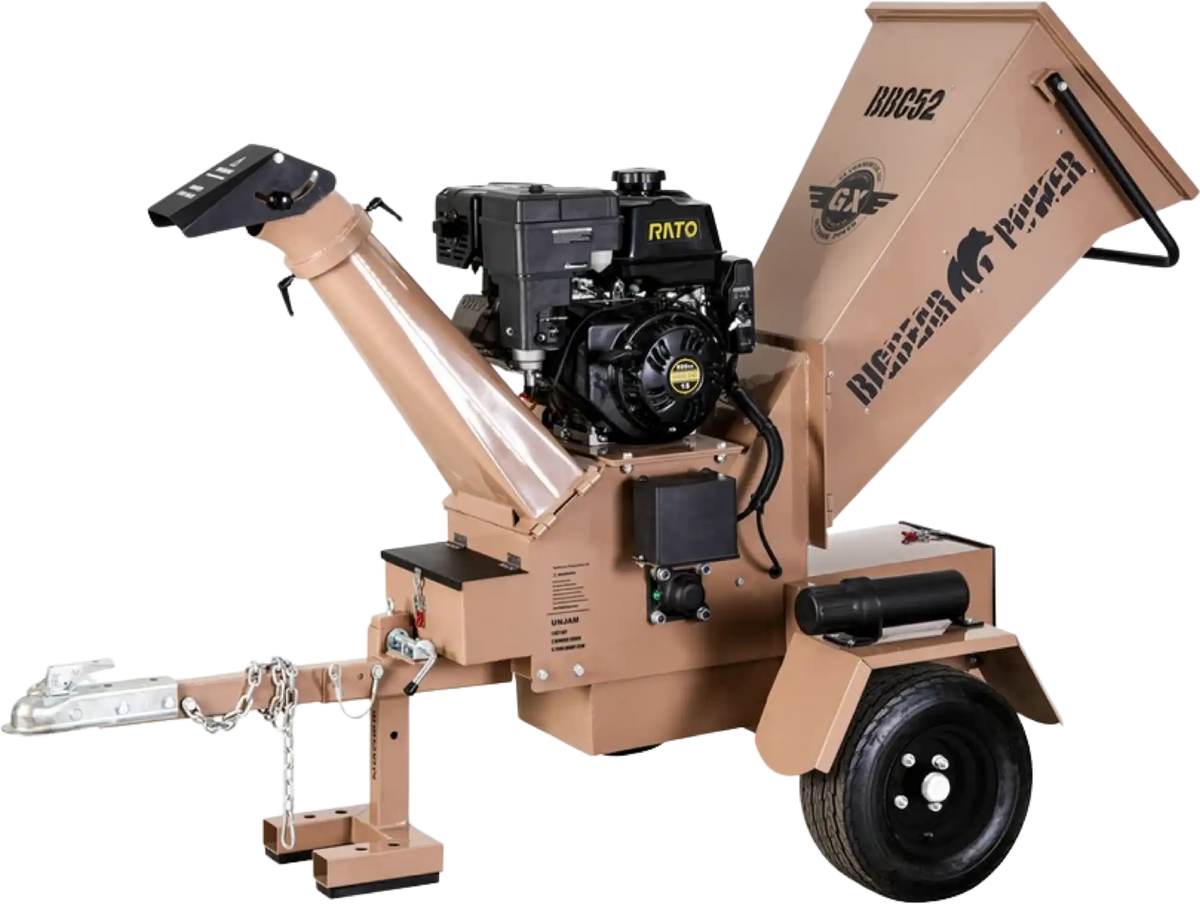 BigBear Power BBC52 Tornadic Wood Chipper 15HP Electric Start 12.7cm Capacity