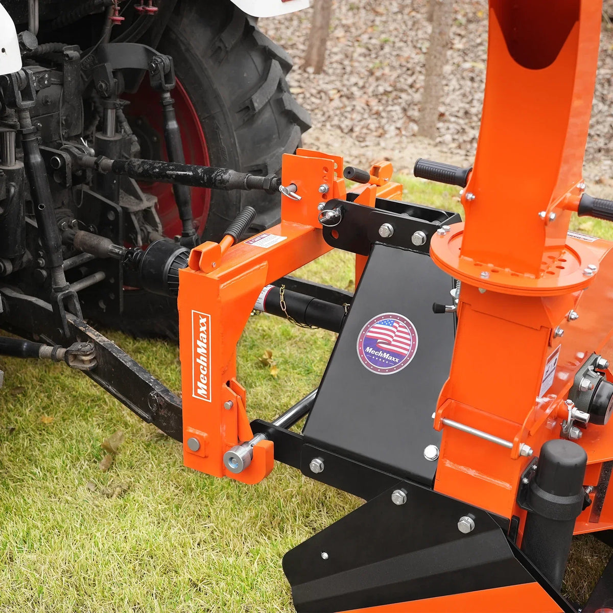 MechMaxx WC68H Wood Chipper 3-Point PTO for 20-50HP Tractors 15.2cm Capacity