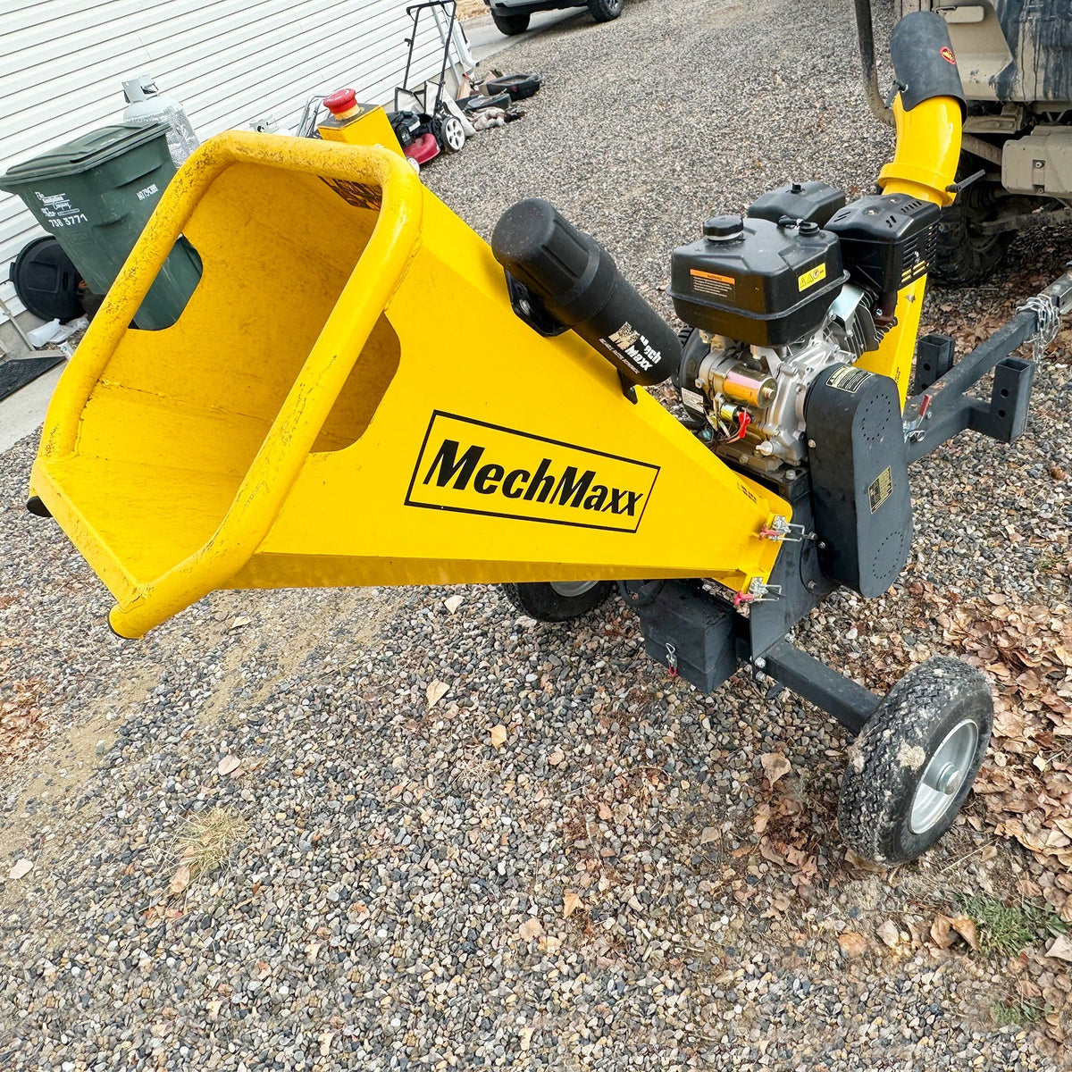 MechMaxx GS1500 Wood Chipper 15HP 420cc Electric Start 12.7cm Capacity