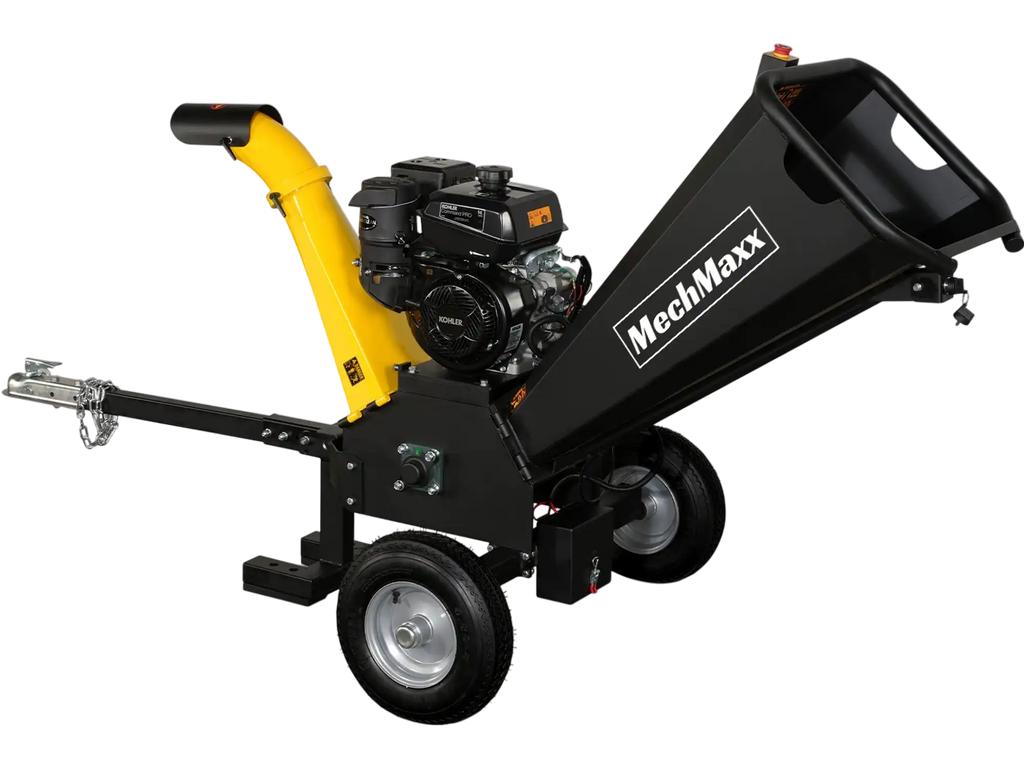 MechMaxx GS1500 Wood Chipper 14HP 429cc Kohler Electric Start 12.7cm Capacity