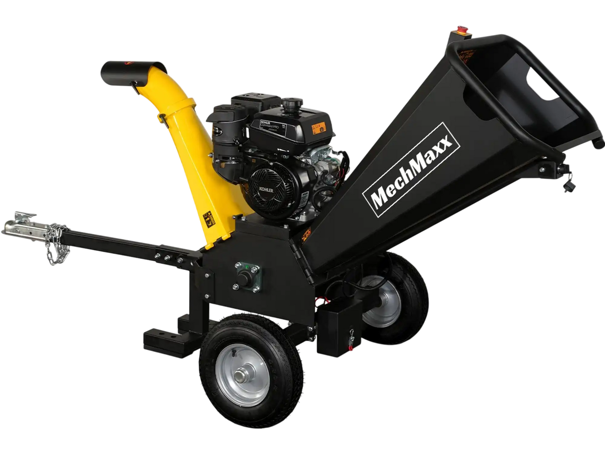 MechMaxx GS1500 Wood Chipper 14HP 429cc Kohler Electric Start 12.7cm Capacity