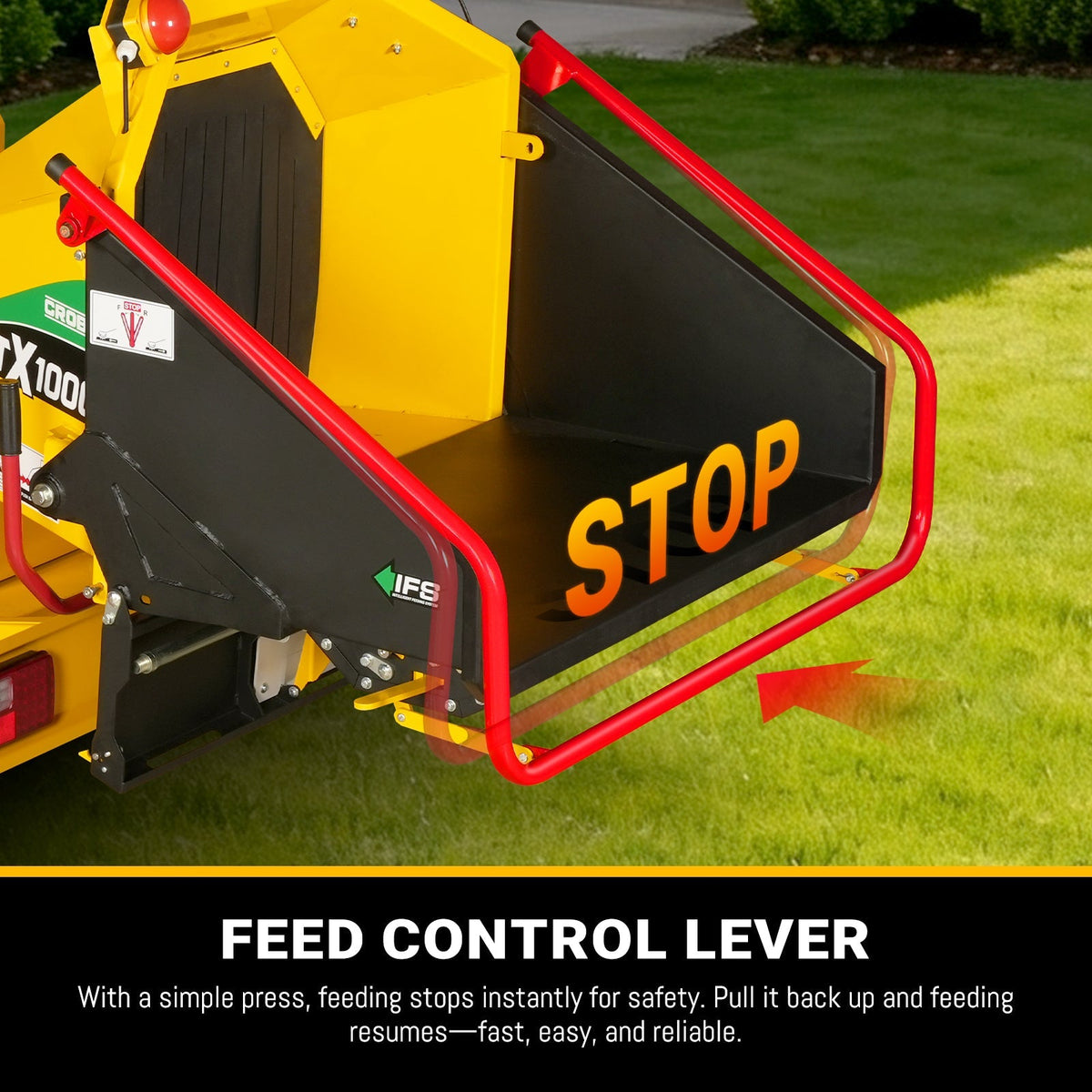 MechMaxx TX1000 Wood Chipper 35HP 1000cc Electric Start 20.3cm Capacity