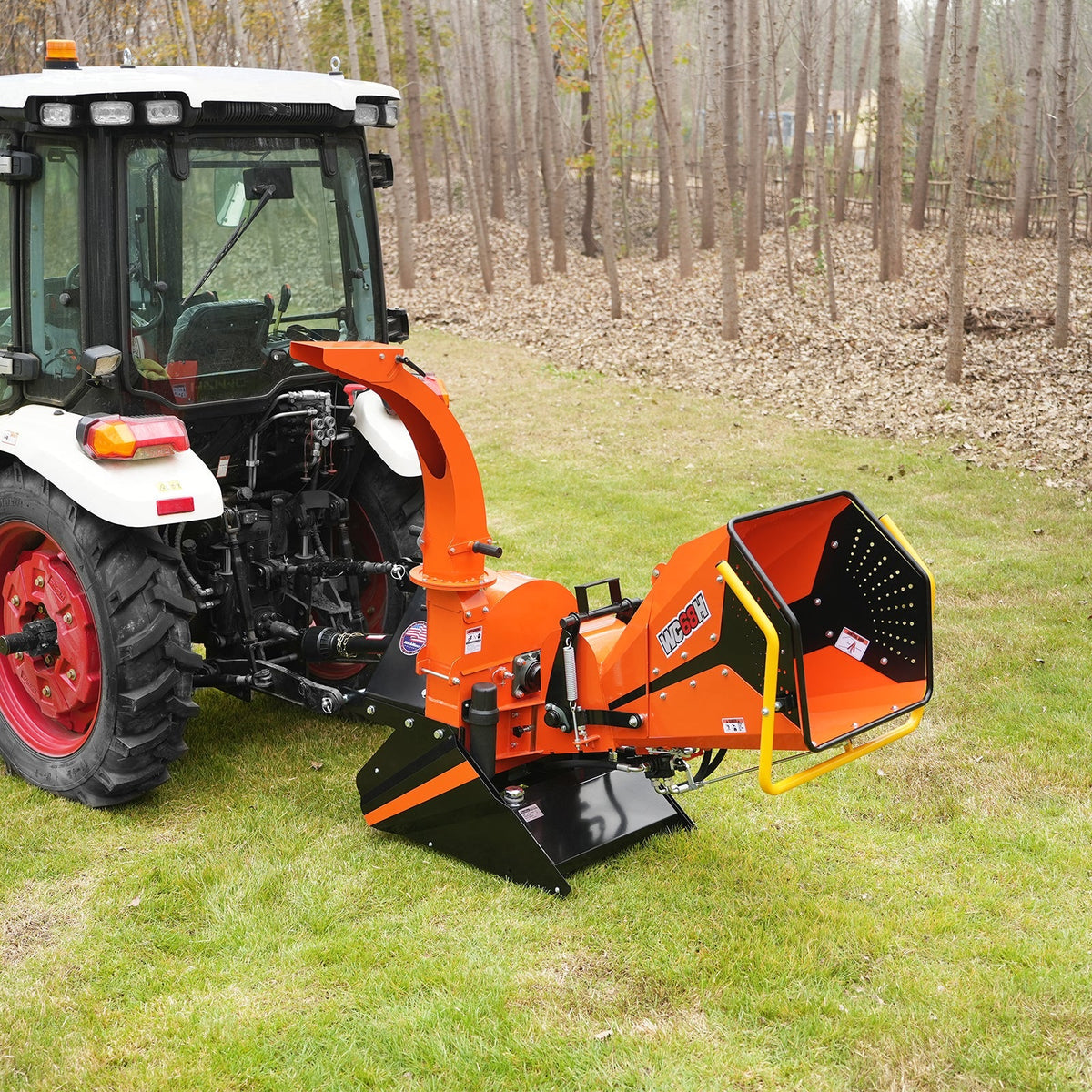 MechMaxx WC68H Wood Chipper 3-Point PTO for 20-50HP Tractors 15.2cm Capacity