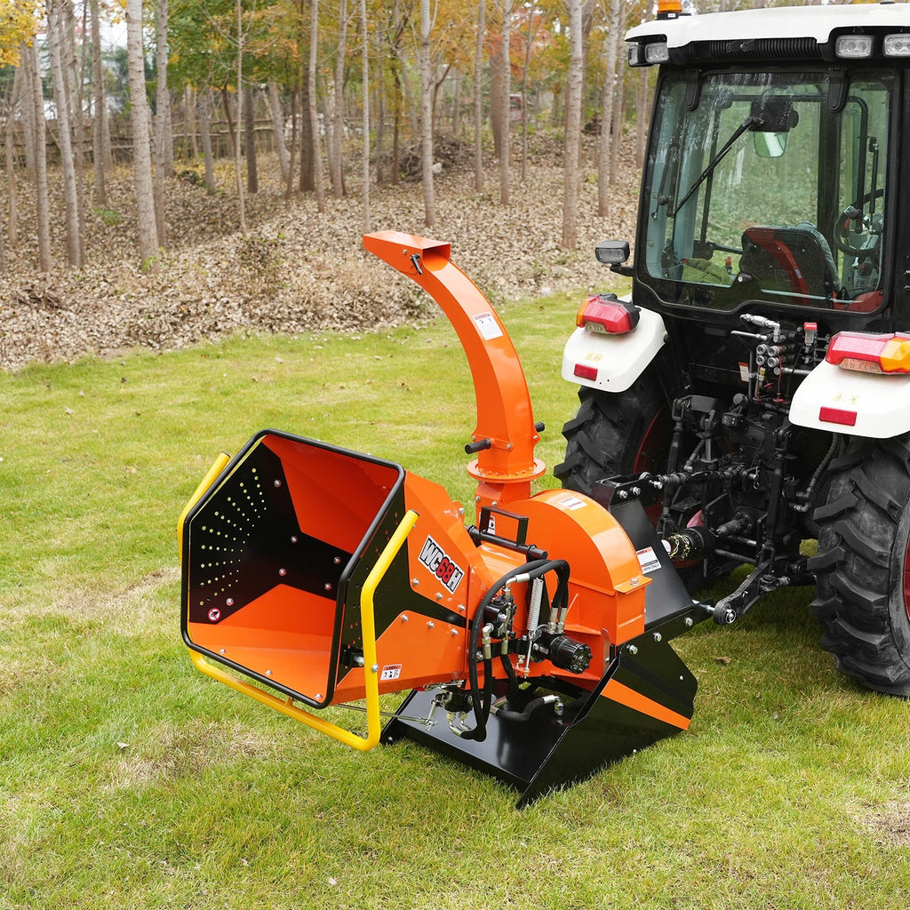 MechMaxx WC68H Wood Chipper 3-Point PTO for 20-50HP Tractors 15.2cm Capacity