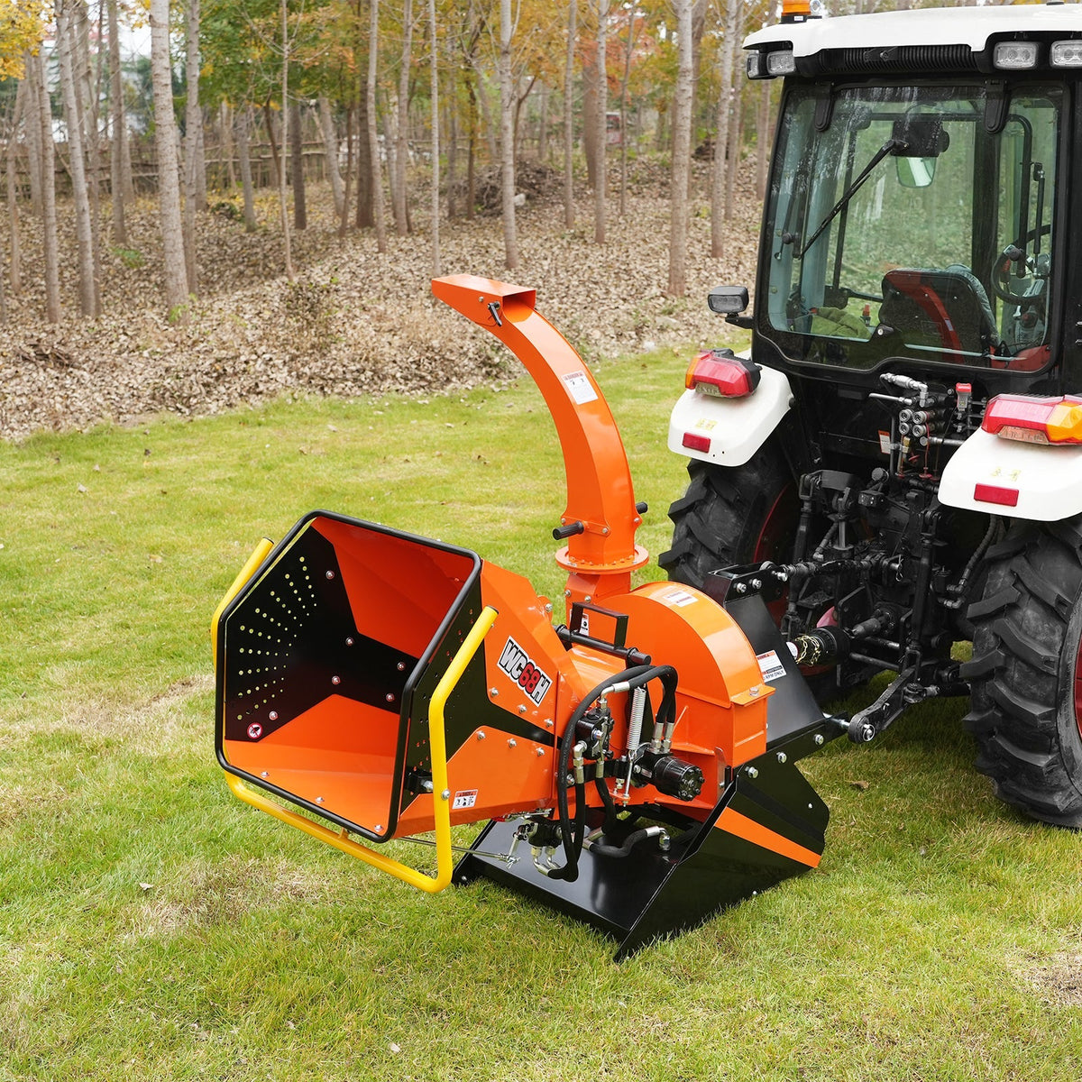 MechMaxx WC68H Wood Chipper 3-Point PTO for 20-50HP Tractors 15.2cm Capacity