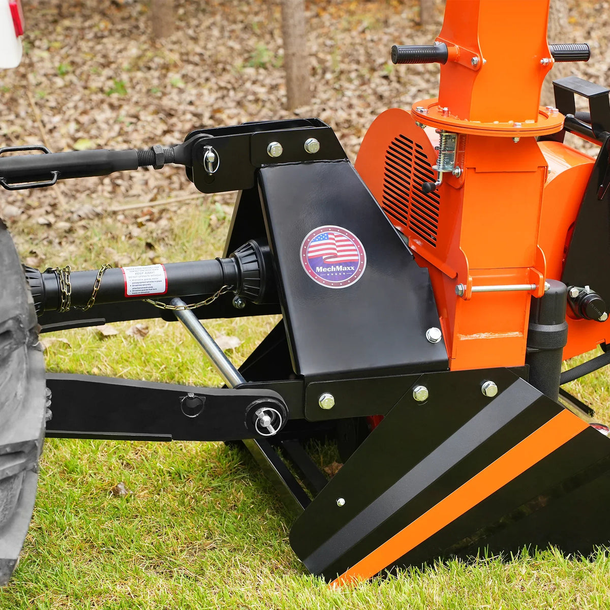 MechMaxx WC68H Wood Chipper 3-Point PTO for 20-50HP Tractors 15.2cm Capacity