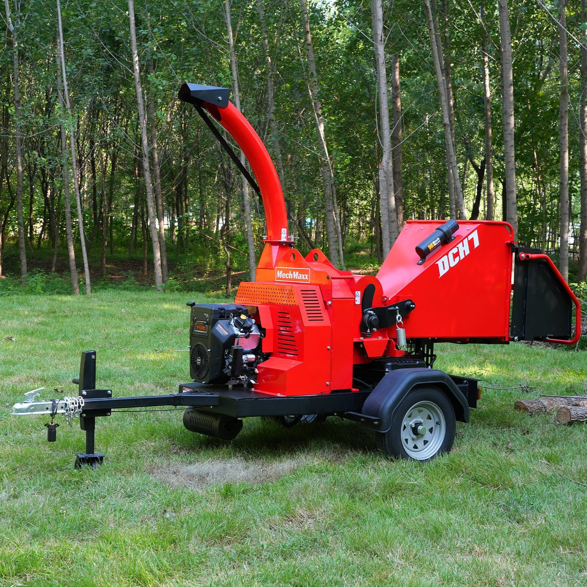 MechMaxx DCH7 Wood Chipper 25HP 750cc Electric Start 17.8cm Capacity