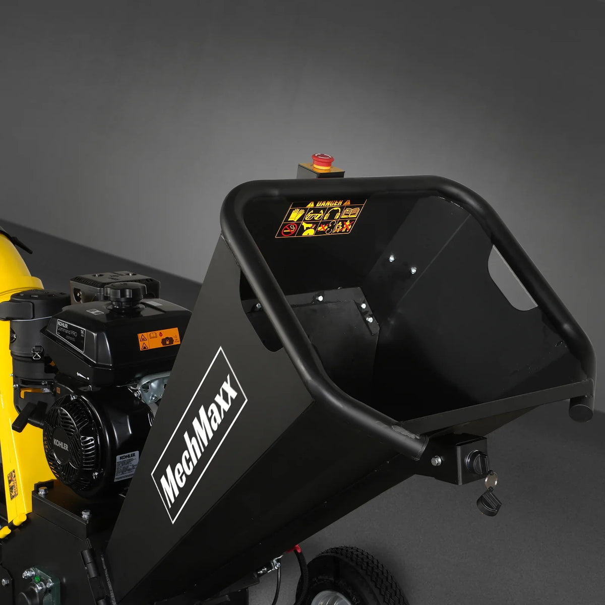 MechMaxx GS1500 Wood Chipper 14HP 429cc Kohler Electric Start 12.7cm Capacity