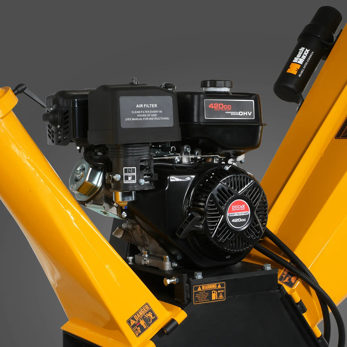 MechMaxx GS1500 Wood Chipper 15HP 420cc Electric Start 12.7cm Capacity
