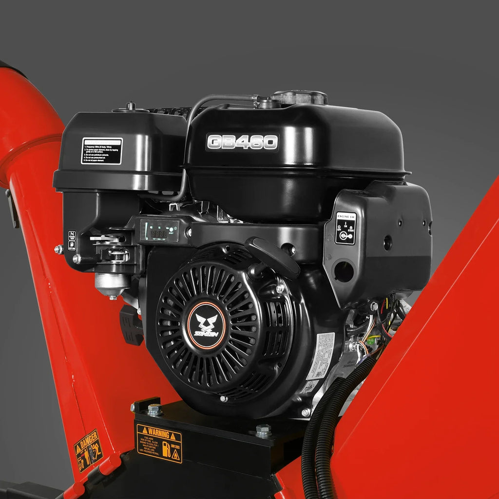 MechMaxx GS1500 Wood Chipper 15HP 459cc Electric Start 12.7cm Capacity
