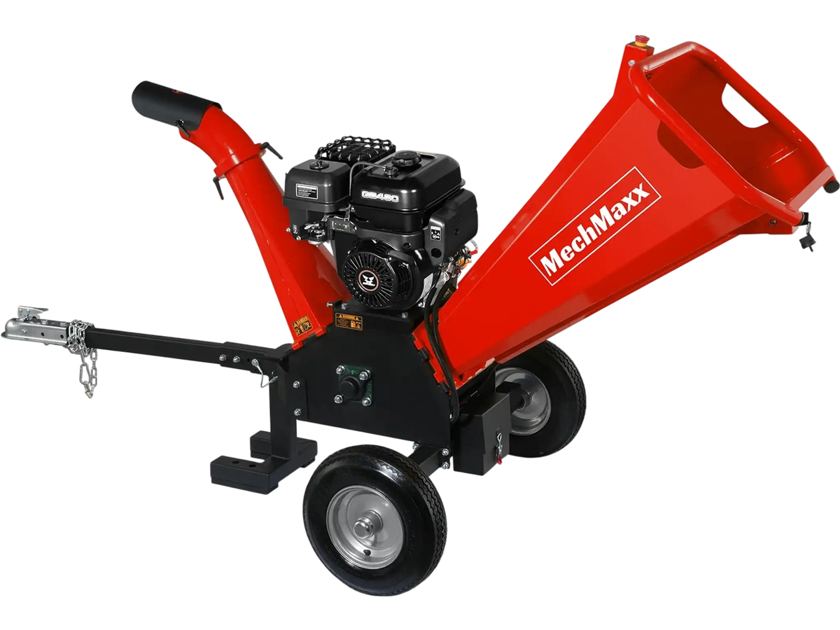 MechMaxx GS1500 Wood Chipper 15HP 459cc Electric Start 12.7cm Capacity
