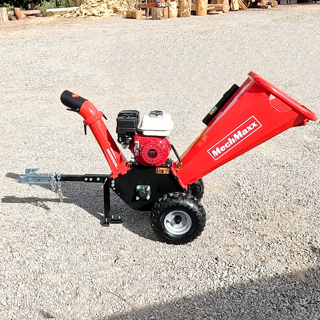 MechMaxx GS650 Wood Chipper Honda GX200 10.2cm Capacity