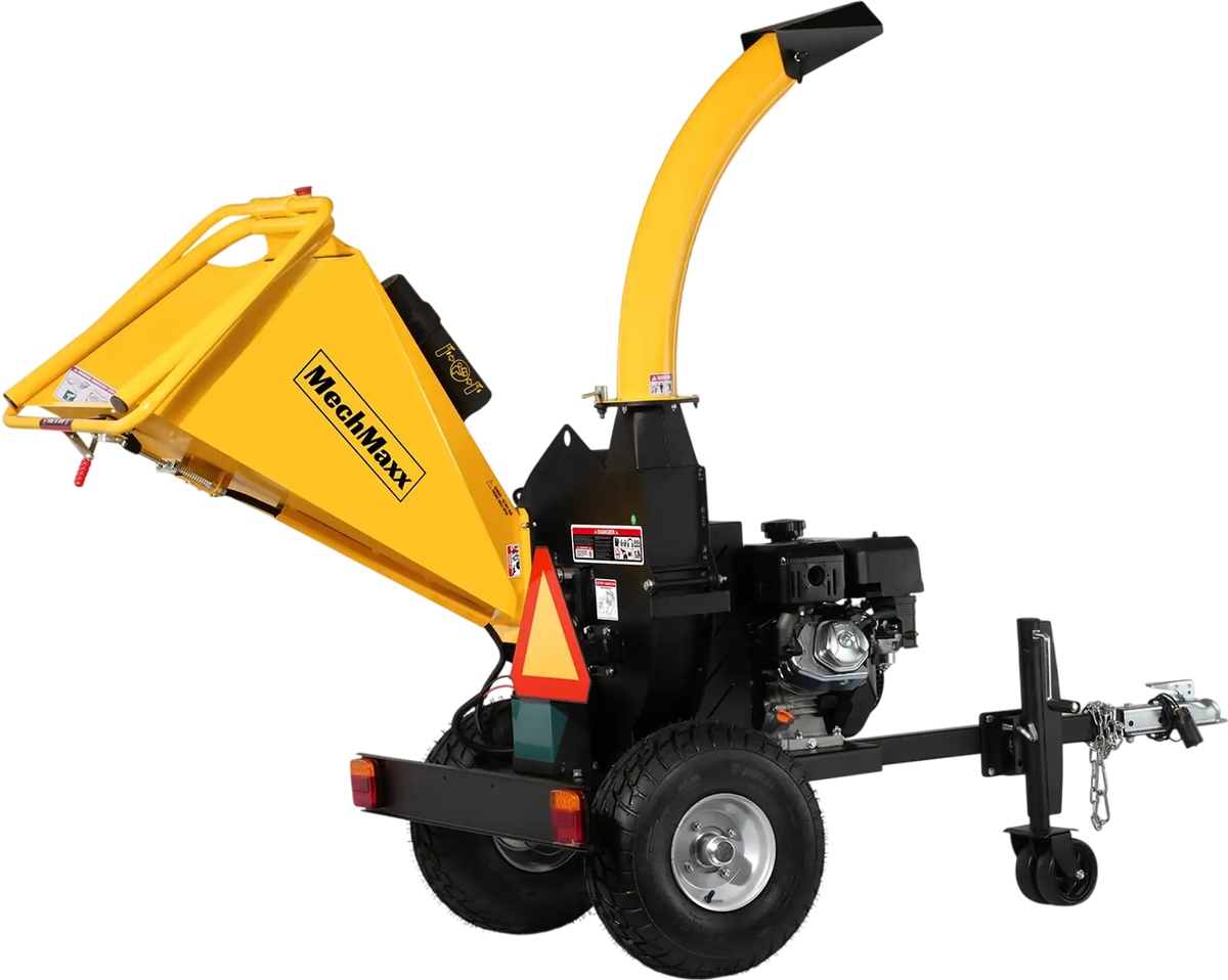 MechMaxx P4205 Wood Chipper 15HP 420cc Electric Start 12.7cm Capacity