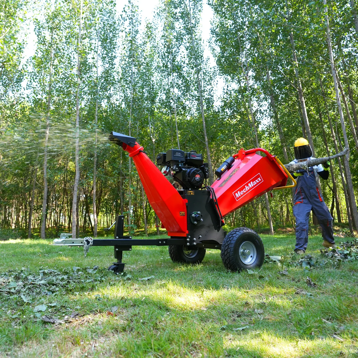 MechMaxx P4206 Wood Chipper 13.4HP 420cc Electric Start 15.2cm Capacity