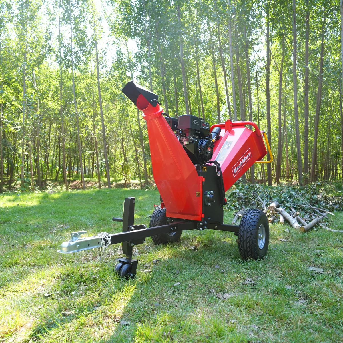 MechMaxx P4206 Wood Chipper 13.4HP 420cc Electric Start 15.2cm Capacity