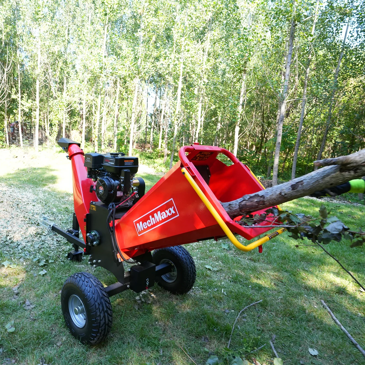 MechMaxx P4206 Wood Chipper 13.4HP 420cc Electric Start 15.2cm Capacity