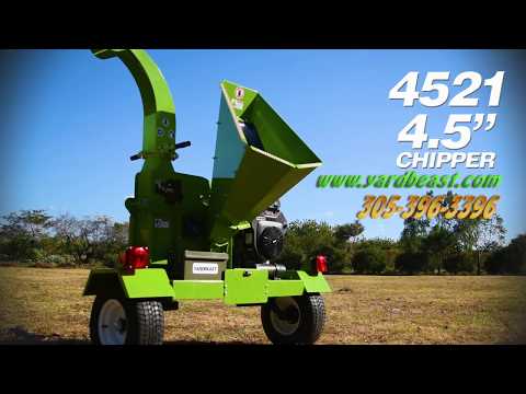 YARDBEAST 4521 Wood Chipper 20.5HP Kohler Electric Start 11.4cm Capacity