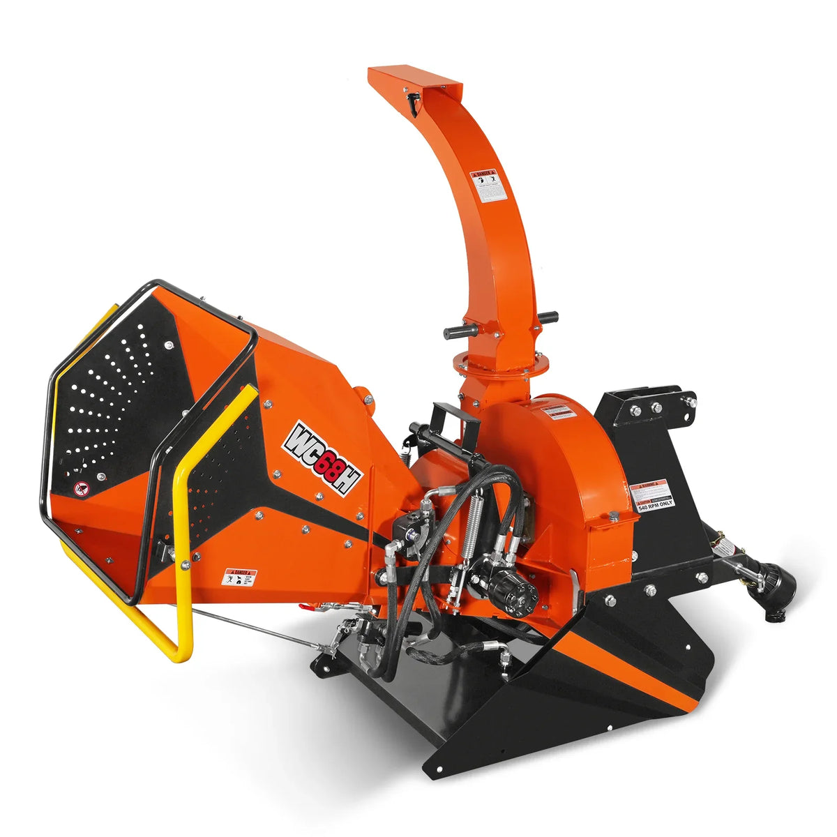 MechMaxx WC68H Wood Chipper 3-Point PTO for 20-50HP Tractors 15.2cm Capacity