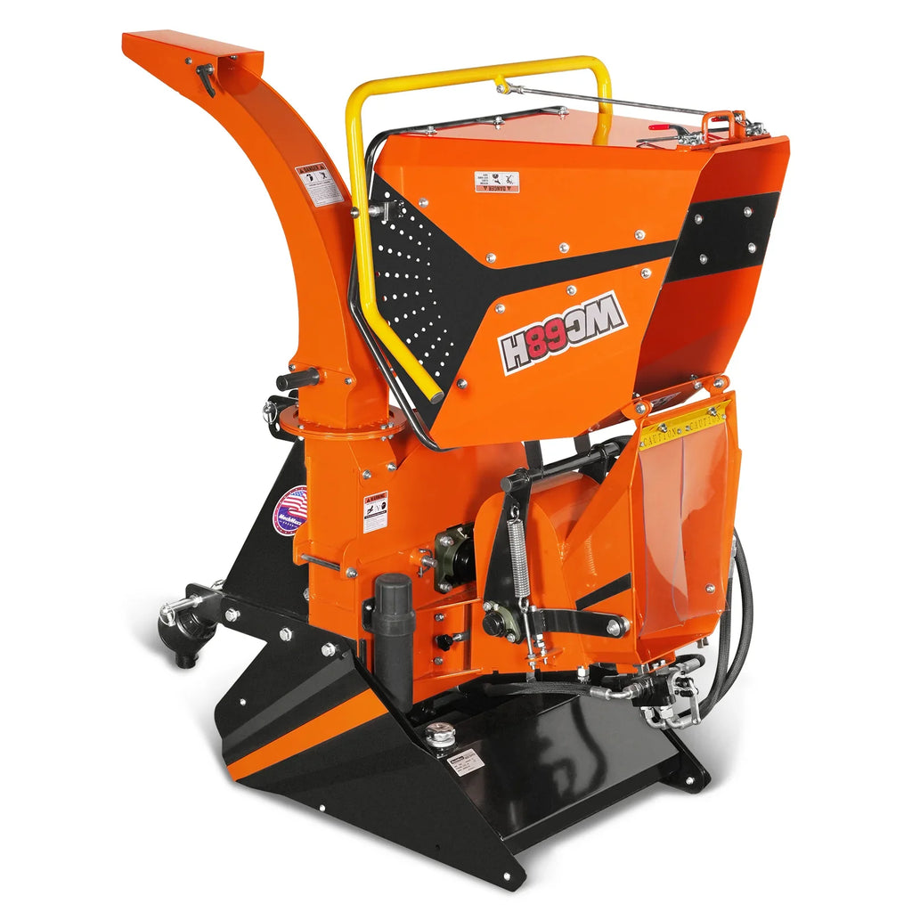 MechMaxx WC68H Wood Chipper 3-Point PTO for 20-50HP Tractors 15.2cm Capacity