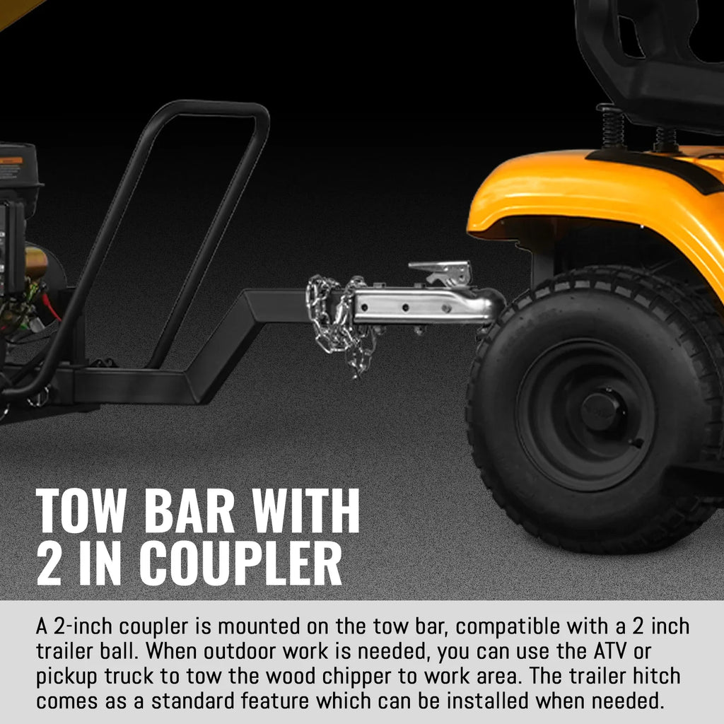 MechMaxx PGS1500 Wood Chipper 15HP Electric Start 12.7cm Capacity