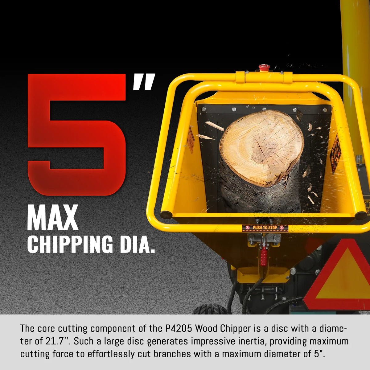MechMaxx P4205 Wood Chipper 14HP Kohler 12.7cm Capacity