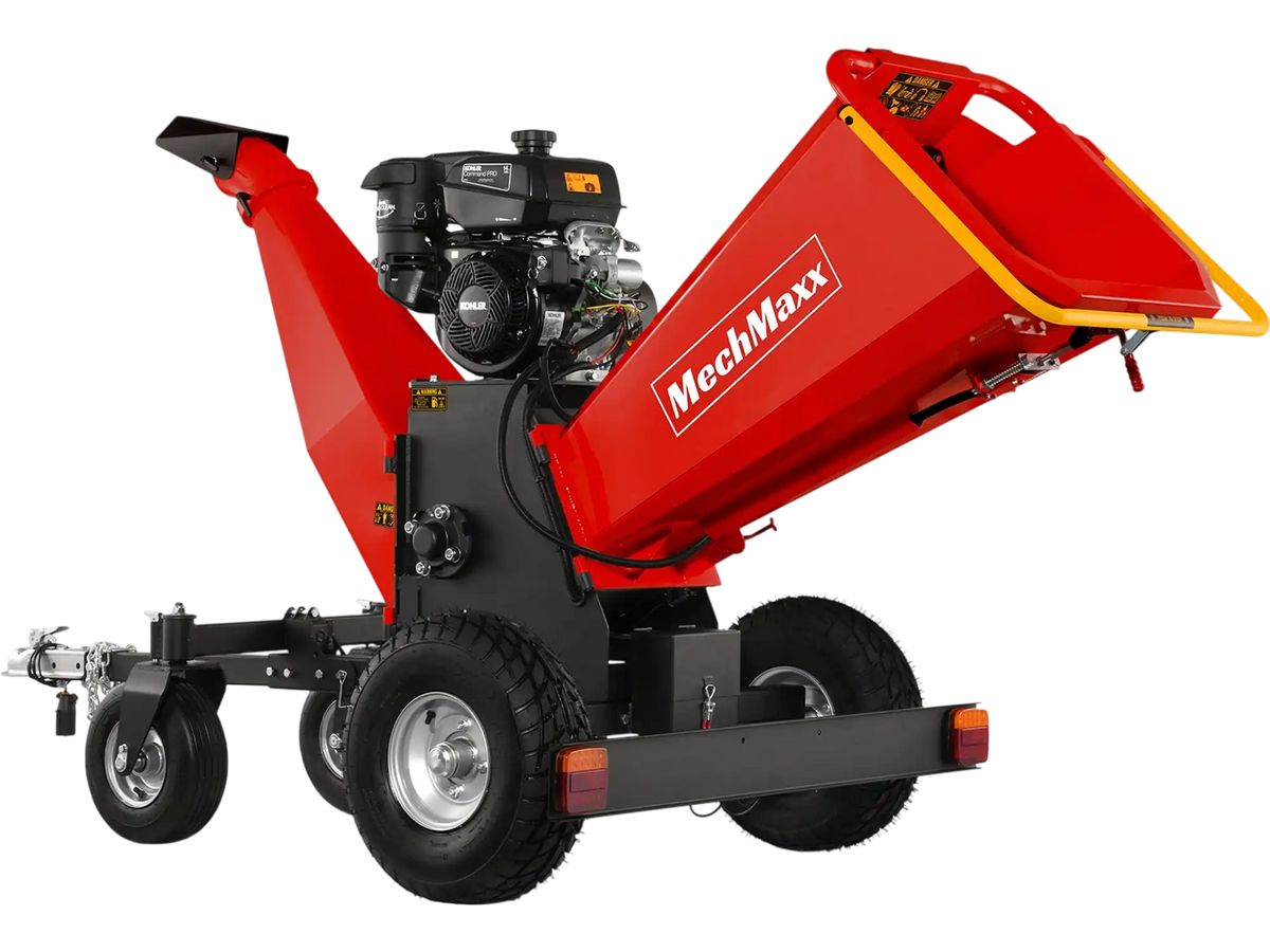 MechMaxx B150 Wood Chipper 14HP Kohler 429cc Electric Start 15.2cm Capacity